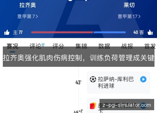 拉齐奥强化肌肉伤病控制,训练负荷管理成关键 拉齐奥强化肌肉伤病控制,训练负荷管理成关键